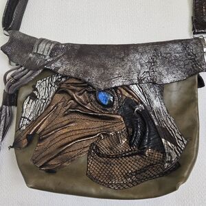 Artistic Leather Shoulder Bag
